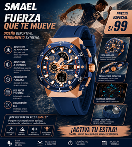 SMAEL 8113 AZUL GOLD ROSE