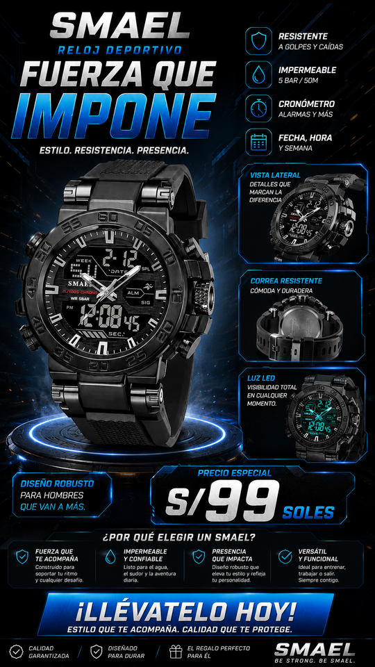 SMAEL 8139 BLACK