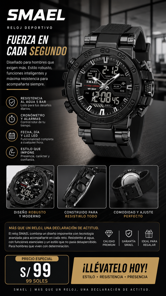 SMAEL 8139 BLACK